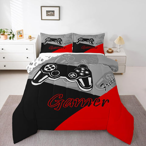 Feelyou comforter on twin bed styled to show fit and room decor benefit