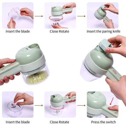 FEEMONT disassembled parts laid out to show easy cleaning and dishwasher-safe pieces