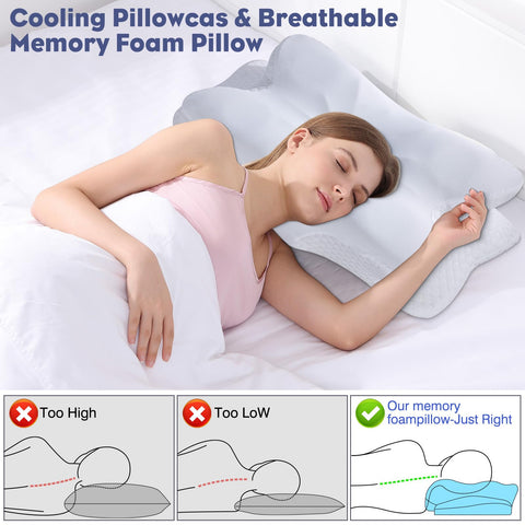 FEICO zipper detail on removable ice-silk pillowcase for easy washing