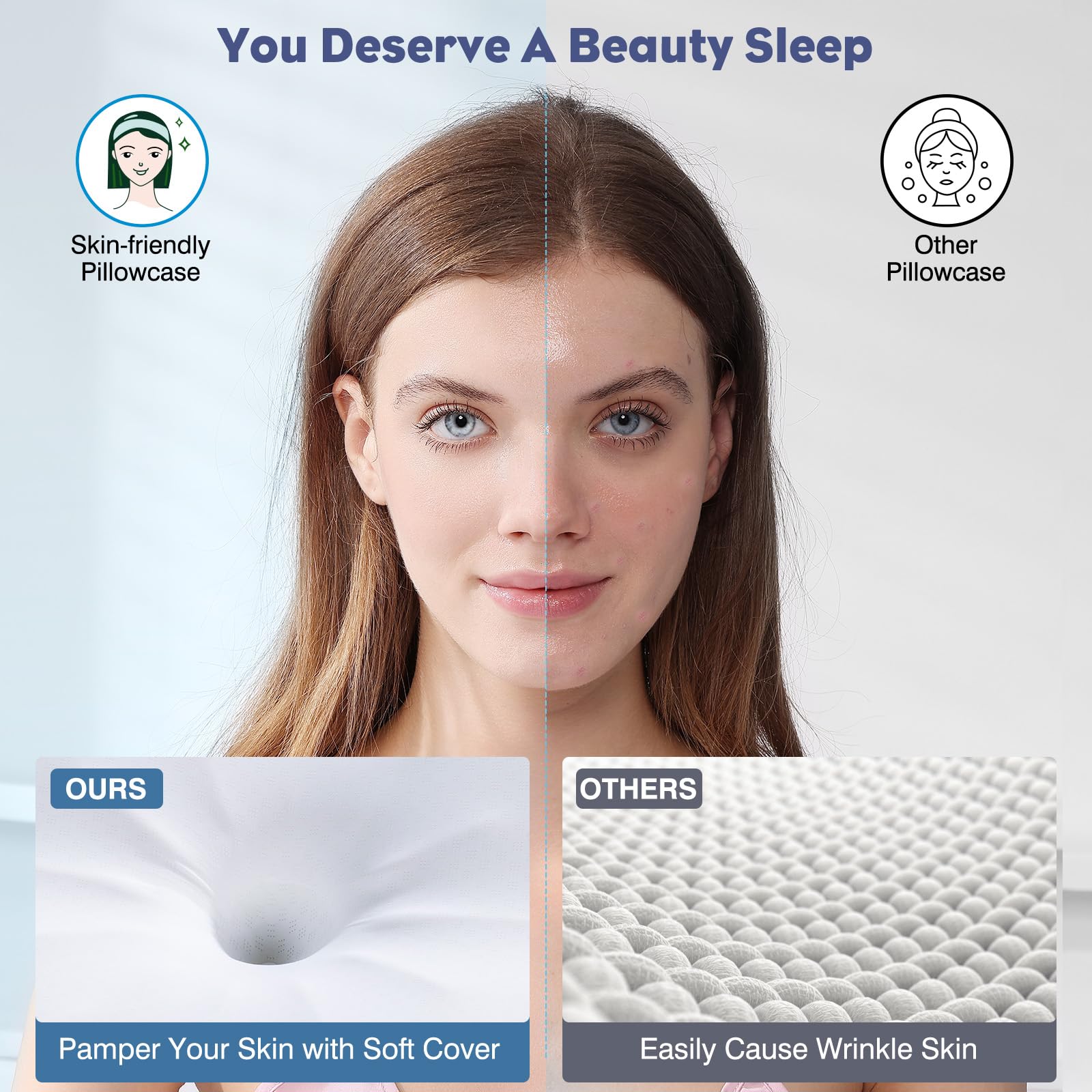 FEICO pillow beside common objects showing scale and usable dimensions
