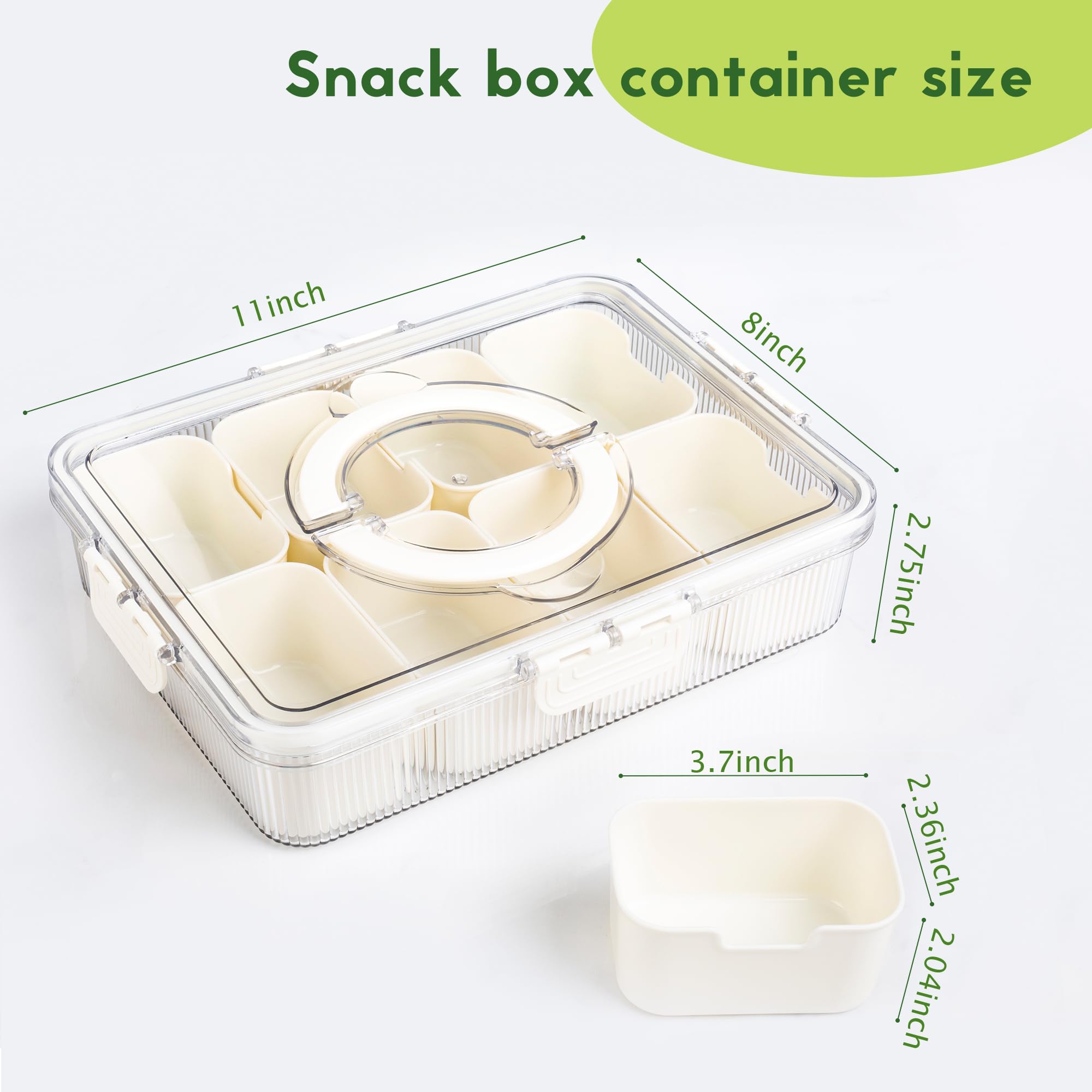 FEIOOD top view filled compartments showing organized portioning benefit