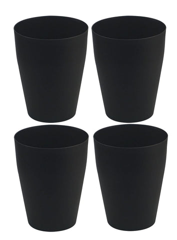 Feisco front view showing four black cans and neat storage benefit