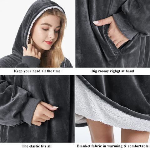 Felicigeely hood and collar profile providing extra head warmth