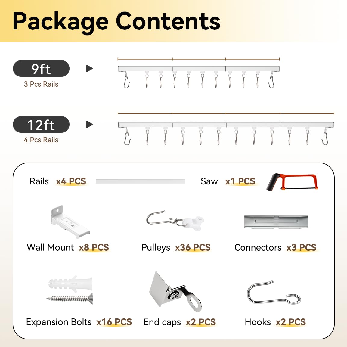 FELIDESIGN cutting saw with trimmed rail end illustrating easy on-site customization