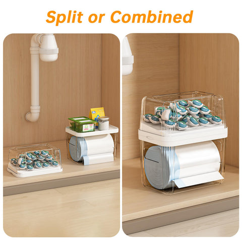 FELIZHOUSE inside cabinet showing scale and space-saving advantage