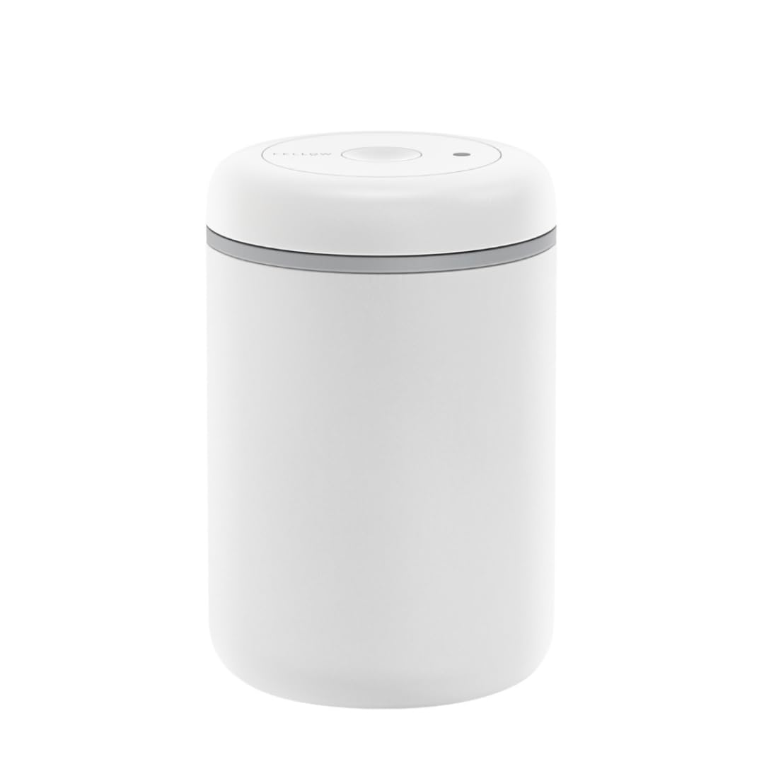Fellow Atmos front view in white showcasing airtight design and sleek look