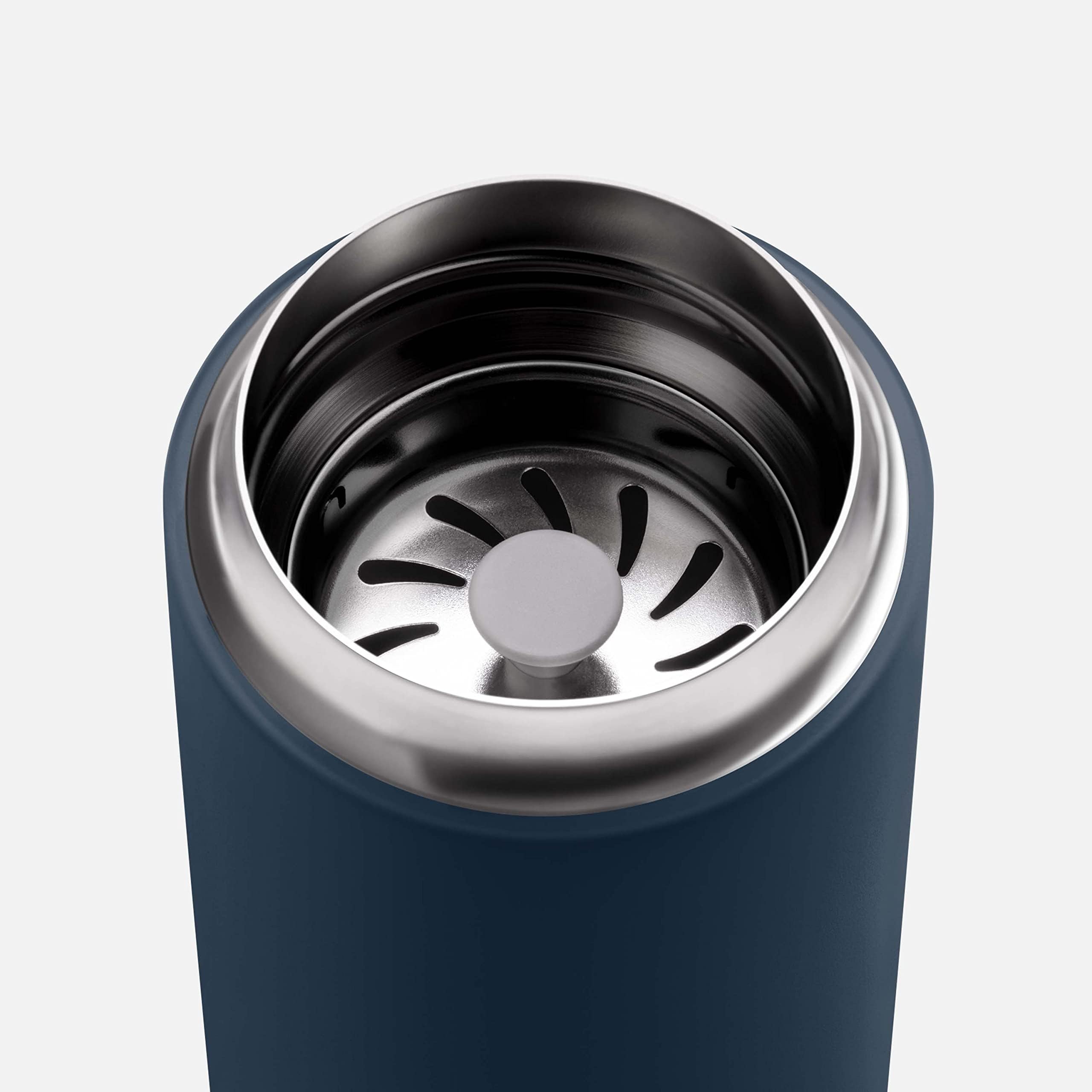 Fellow Carter Move ceramic-lined interior close-up preserving coffee flavor and preventing metallic notes