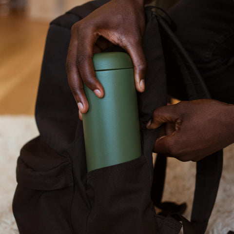 Fellow Carter Move ceramic-lined interior close-up preserving pure beverage flavor