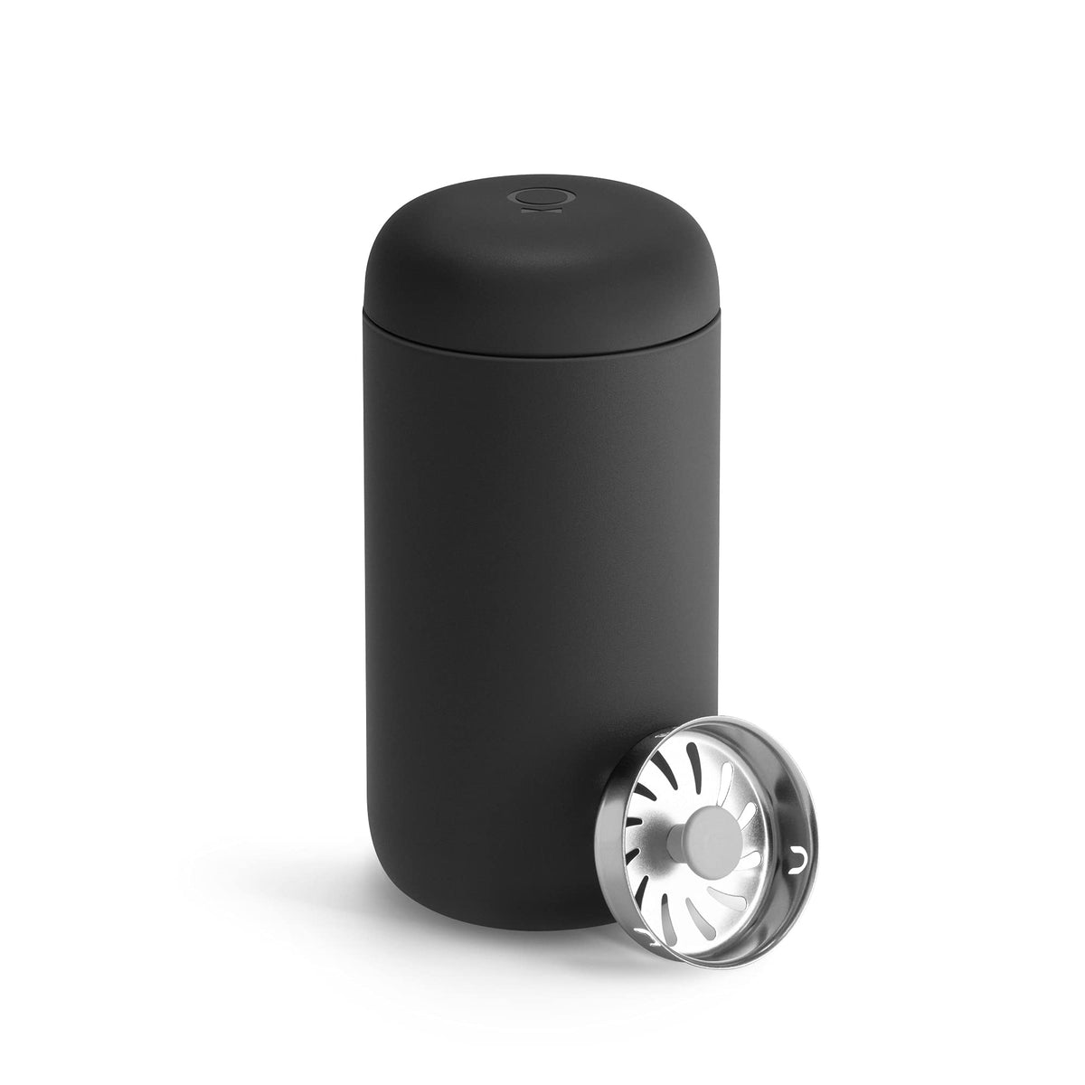 Fellow Carter Move front view in matte black showing sleek design and portability