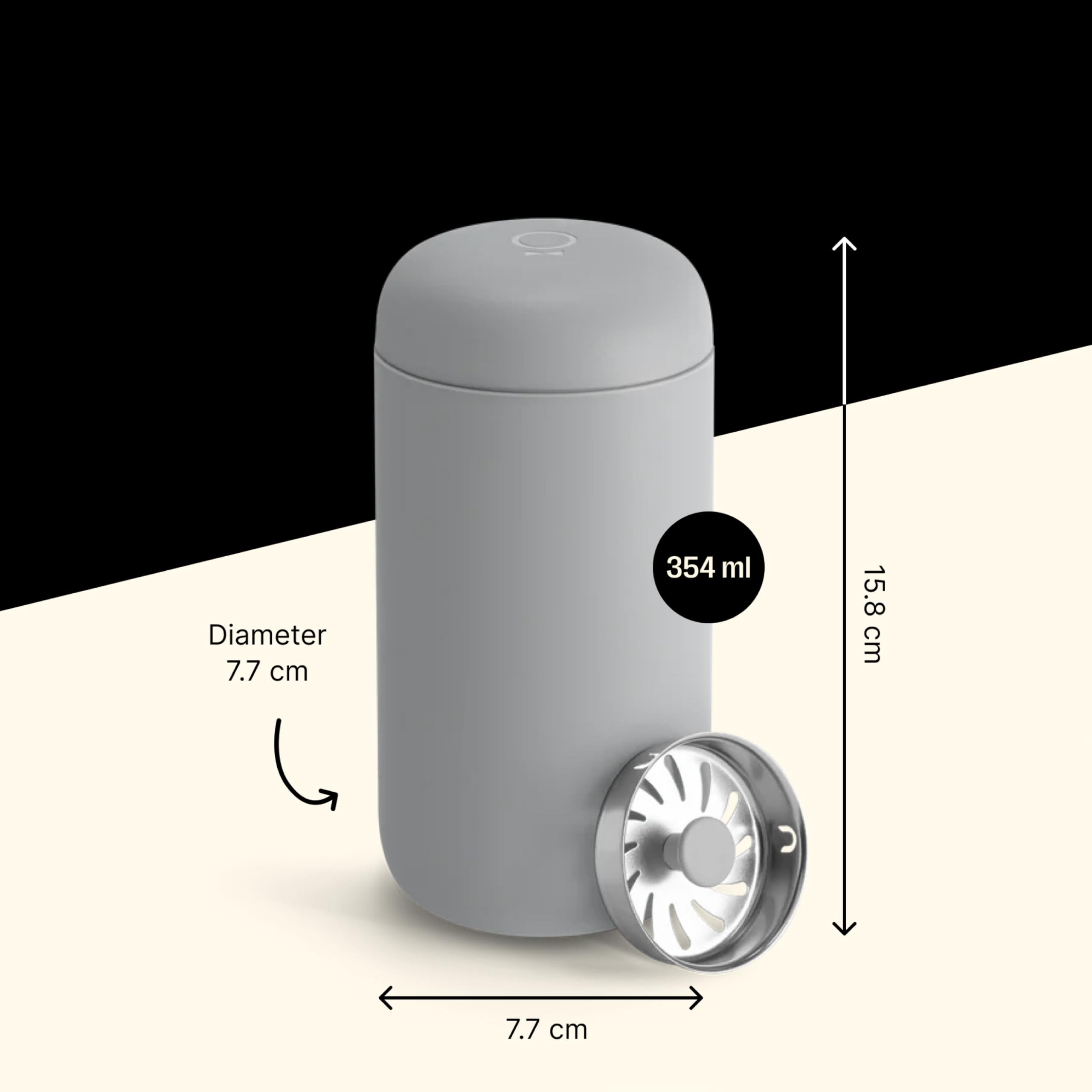 Fellow Carter Move leak-proof lid detail locking securely for spill protection