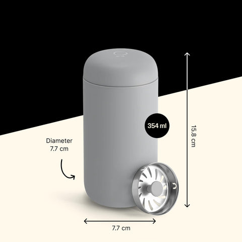 Fellow Carter Move leak-proof lid detail locking securely for spill protection