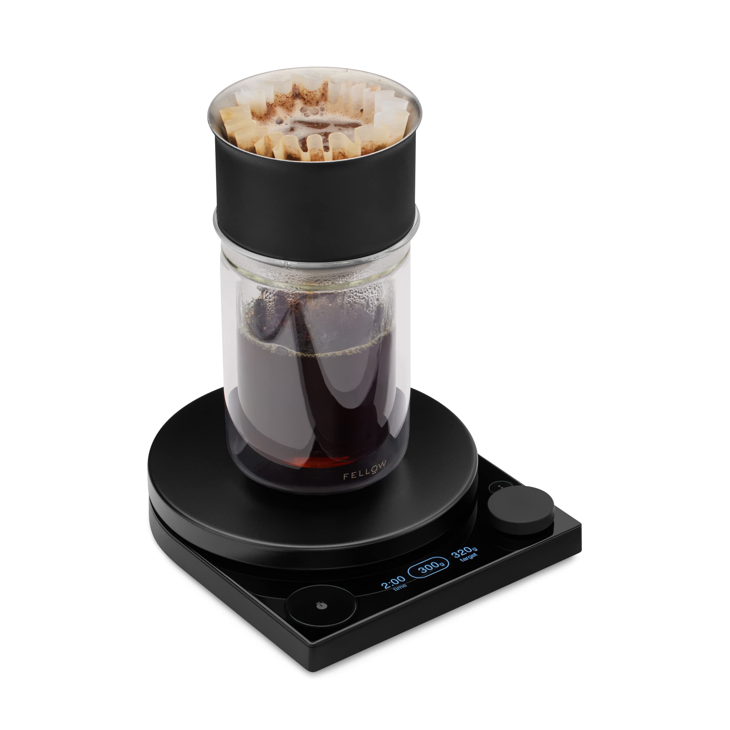Fellow Tally Pro scale with accessories showing versatility for kitchen and coffee benefit