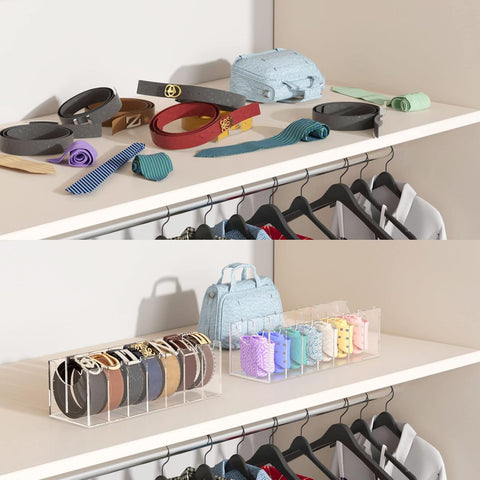 FEMELI organizer on closet shelf creating neat wardrobe presentation