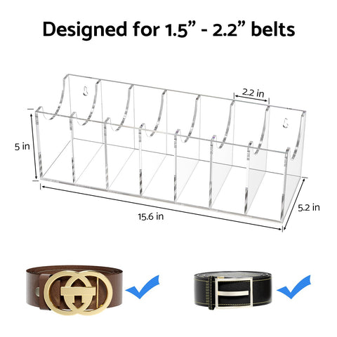 FEMELI rolled belts inside box illustrating space-saving advantage