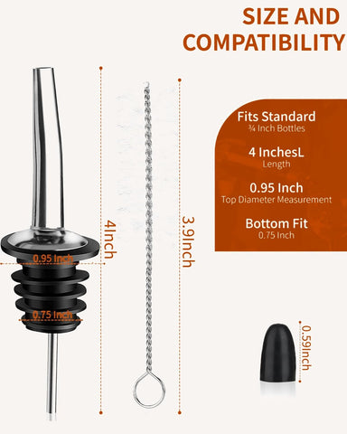 Femilkt cleaning brushes beside pourers for easy internal cleaning