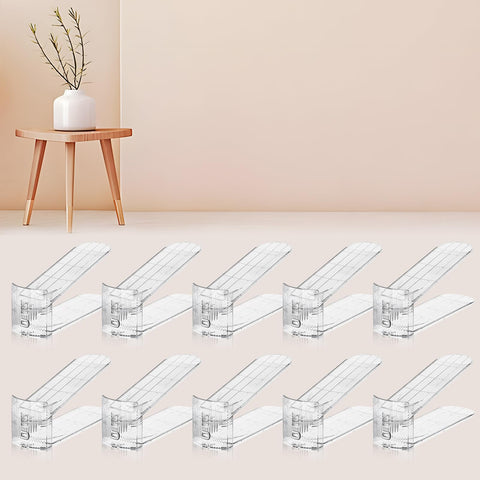FENRUNXU front pack showing ten transparent stackers and tidy storage benefit