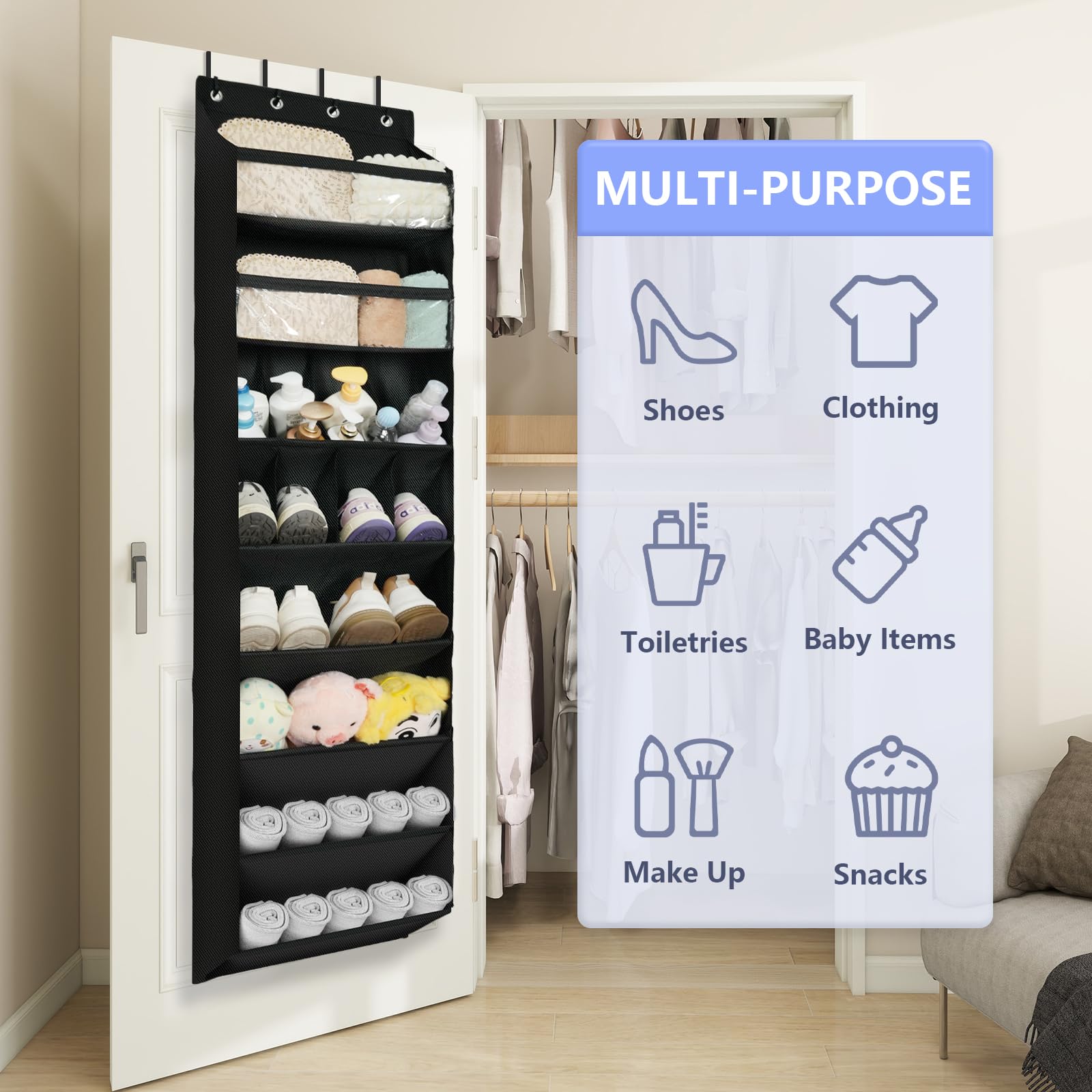 FENTEC multiuse pockets holding toiletries and accessories neatly
