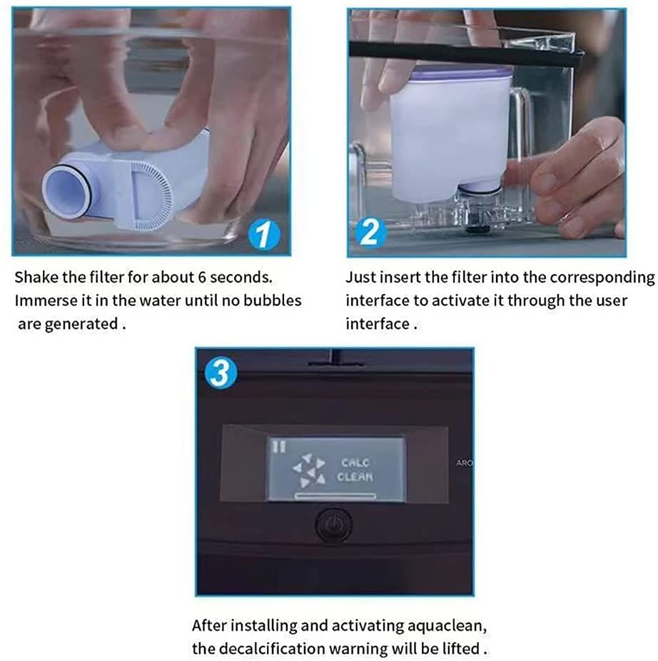 Fenxixdy filter installed in a Philips Saeco machine, demonstrates easy fit and protection