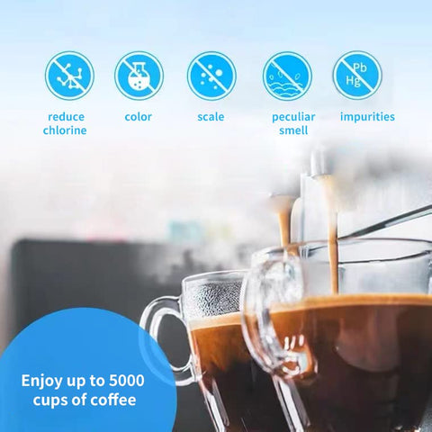 Fenxixdy filtered water versus unfiltered glass, illustrates clearer water and taste benefit