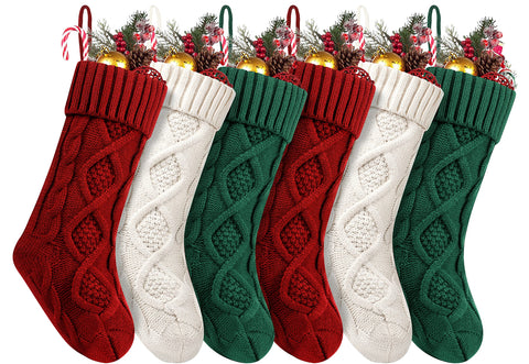 Fesciory front view of six-pack stockings showing colors and neat arrangement