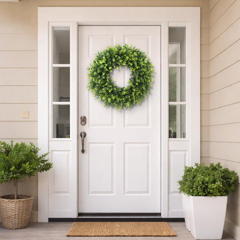 FestalMart wreath branch and frame detail demonstrating durability