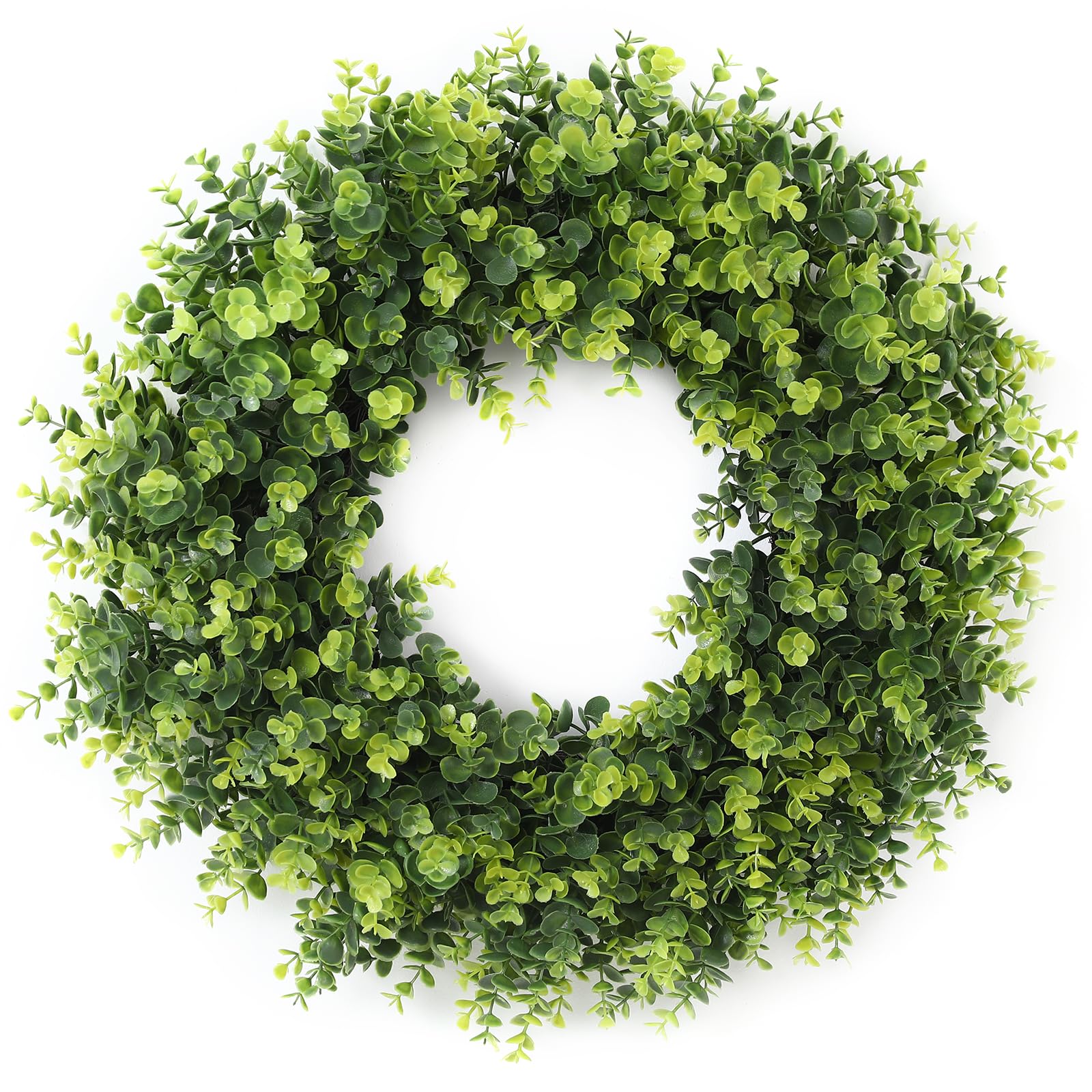 FestalMart boxwood wreath front view enhancing curb appeal