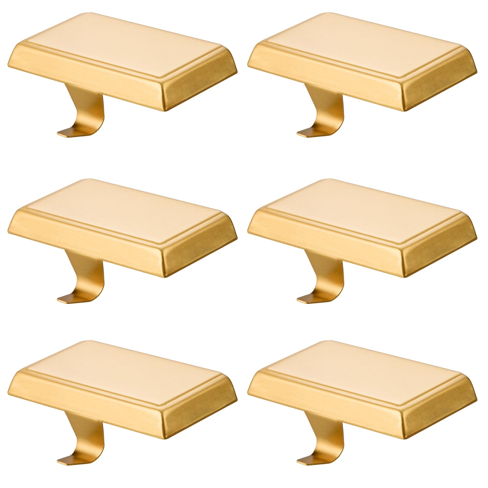 Festanlee gold stocking holder front view showing elegant finish and sturdy base benefit