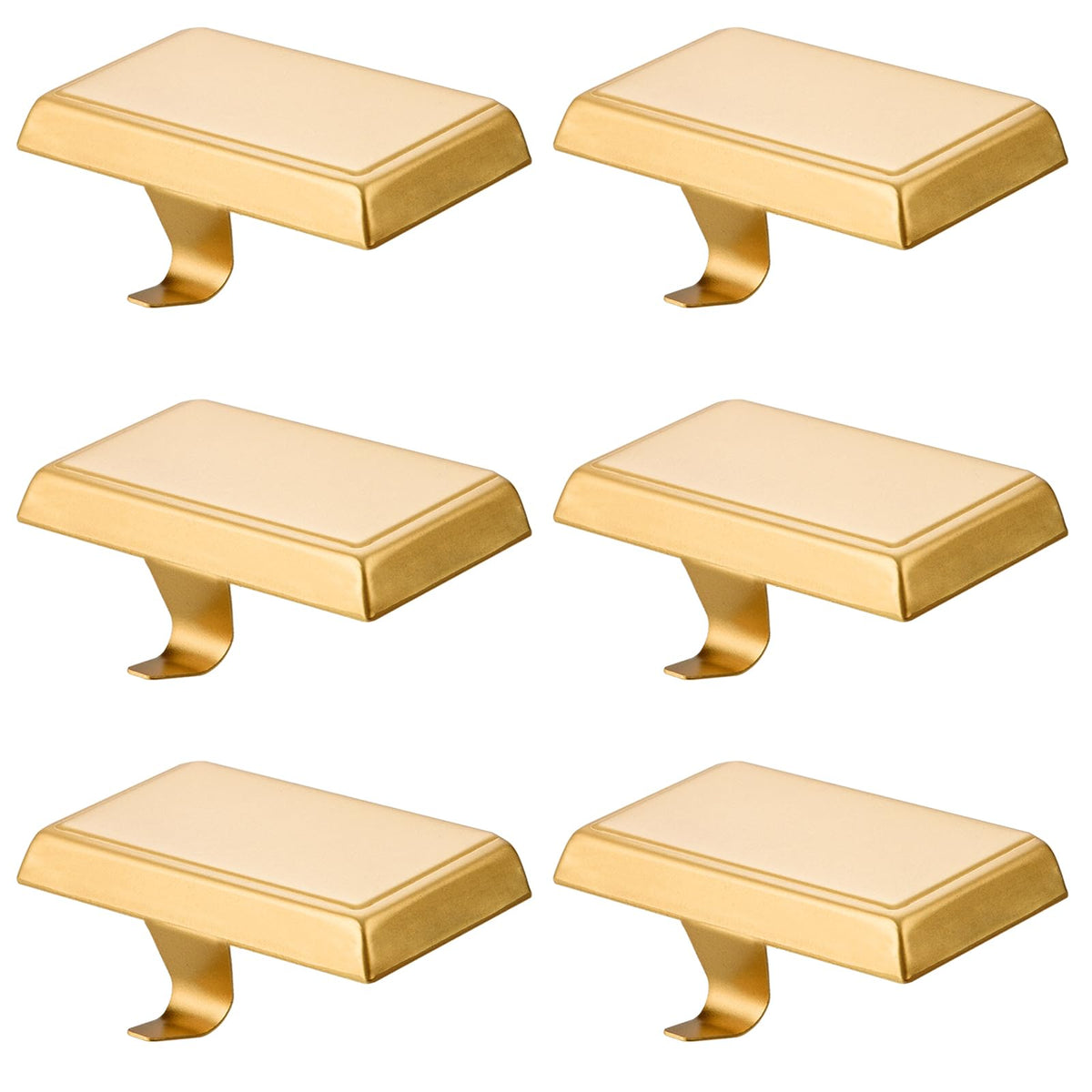 Festanlee gold stocking holder front view showing elegant finish and sturdy base benefit