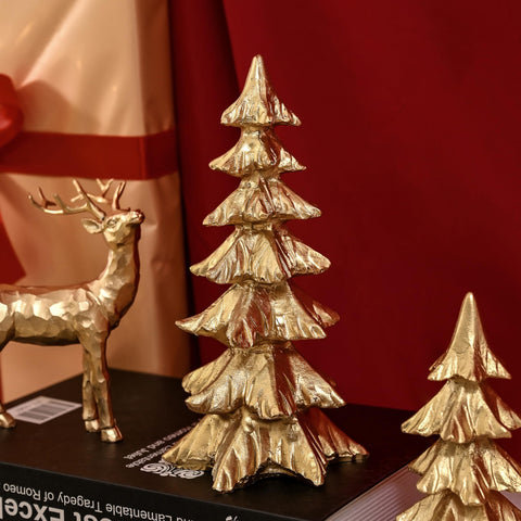 FESTGLOX side profile of two trees shows layered star-shaped branches