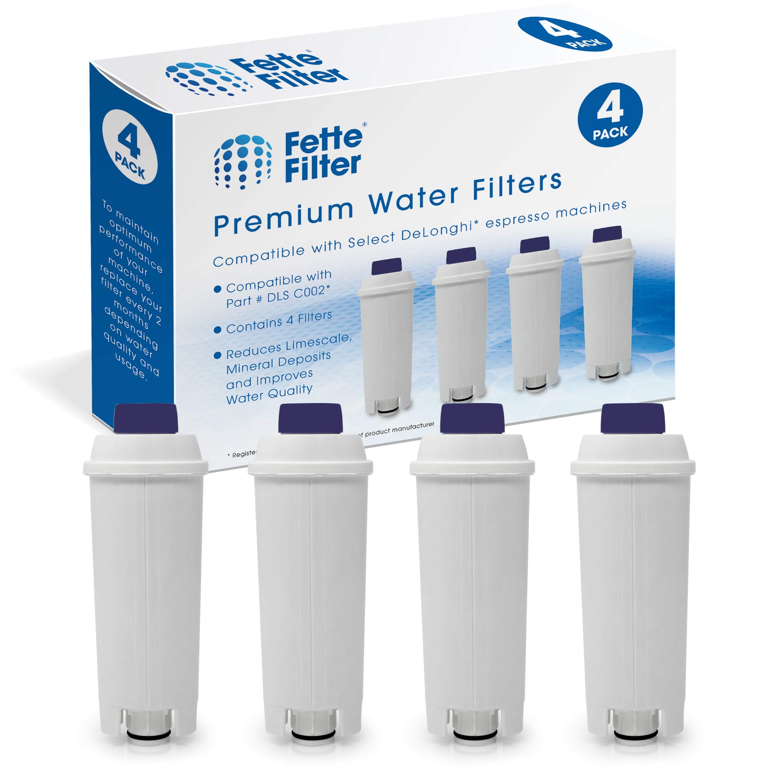 Fette Filter DLS C002 front packaging showing two cartridges and benefits
