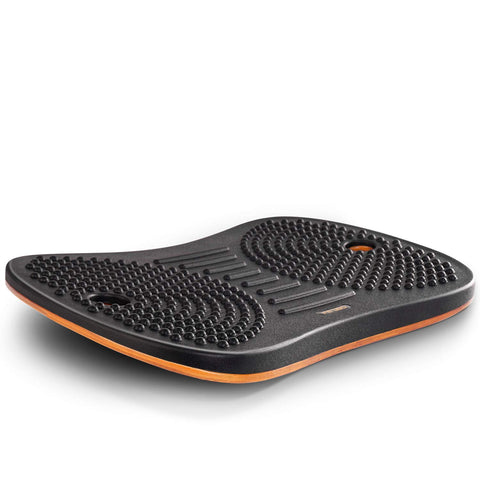 FEZIBO front view showing slim obsidian black board and stable stance benefit