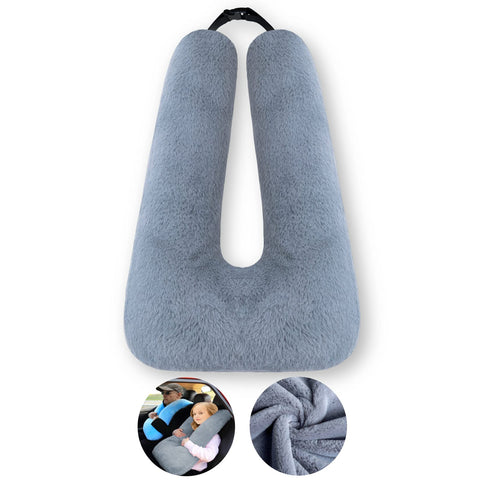 FHSGGP front view of dark gray travel pillow showing clean design and comfort