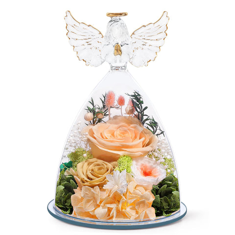 FIACO glass dome front view showing preserved rose and elegant display benefit