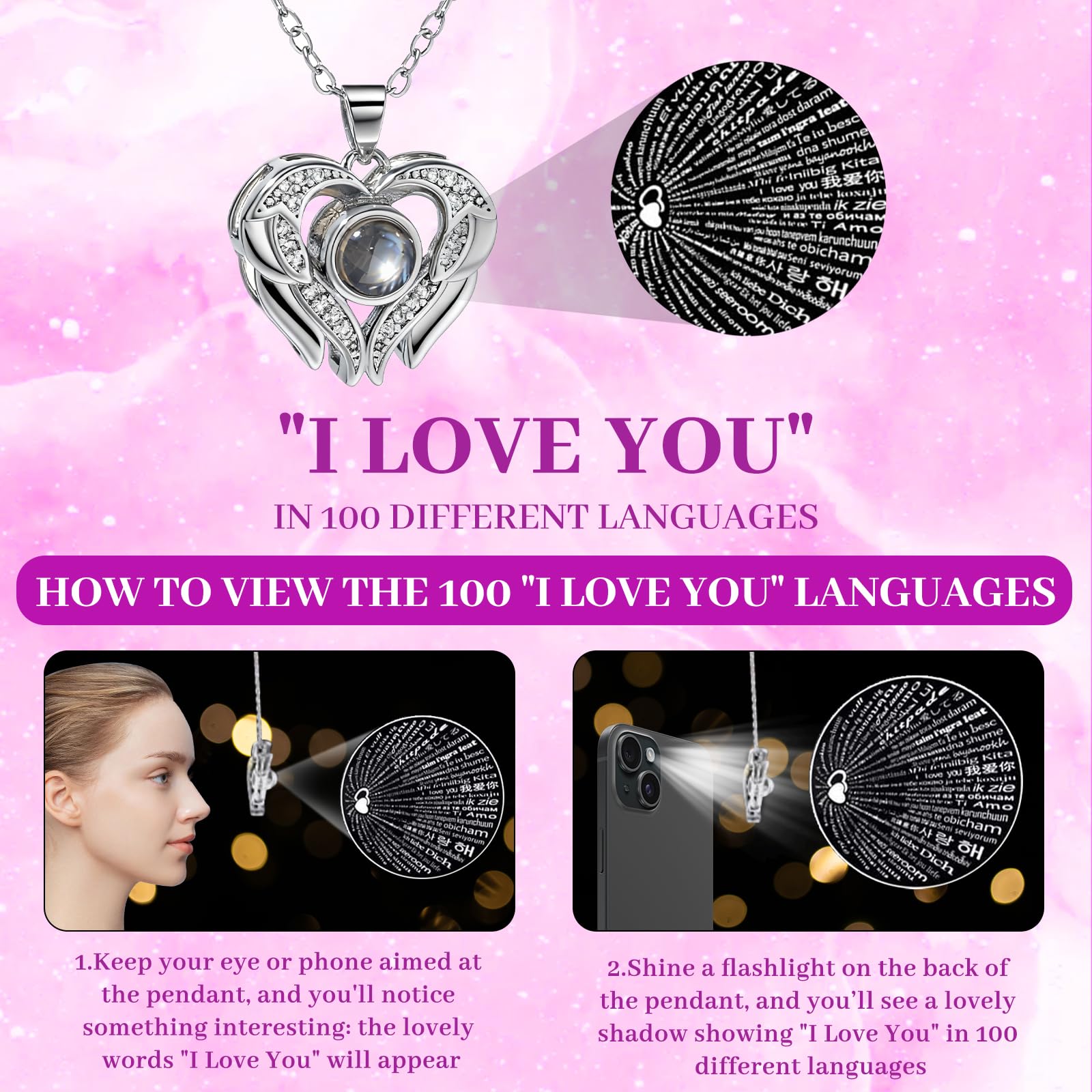 FIACO LED-lit box creating warm ambiance, enhances secret message reveal