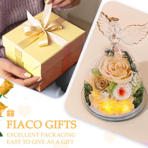 FIACO lit string lights display adding warm ambiance and gift presentation benefit