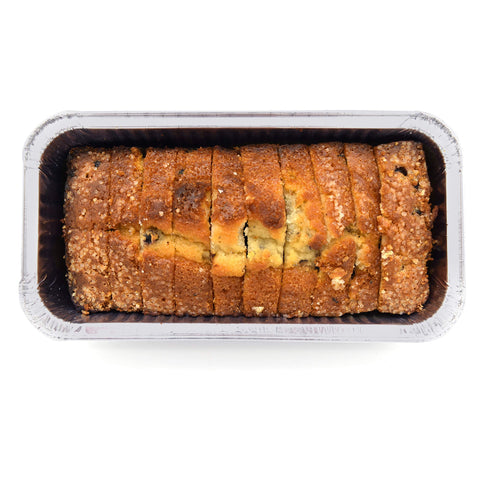 Fig & Leaf pan with baked banana bread ready to serve