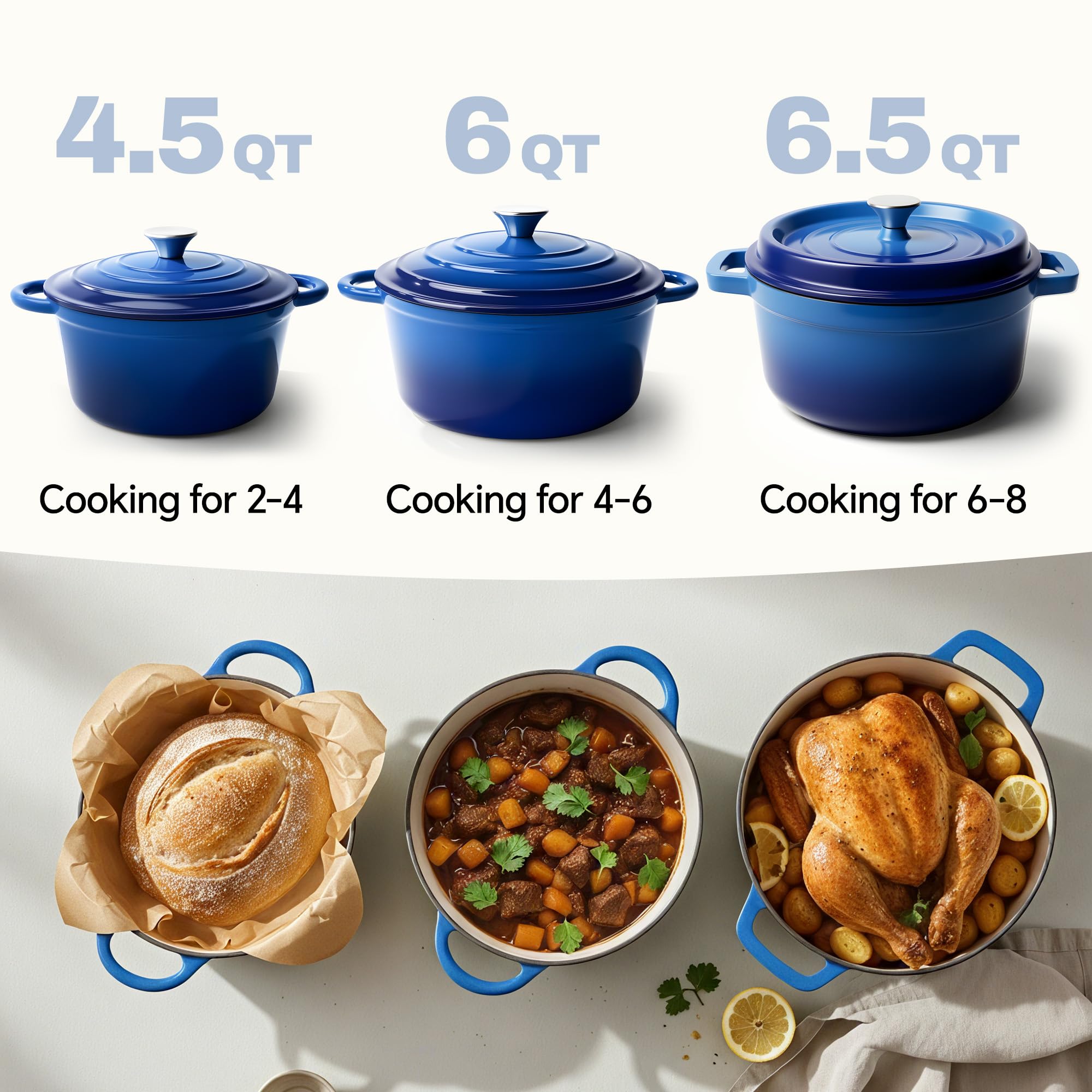 Fijinhom enameled interior close view highlighting nonstick surface for easy cleaning