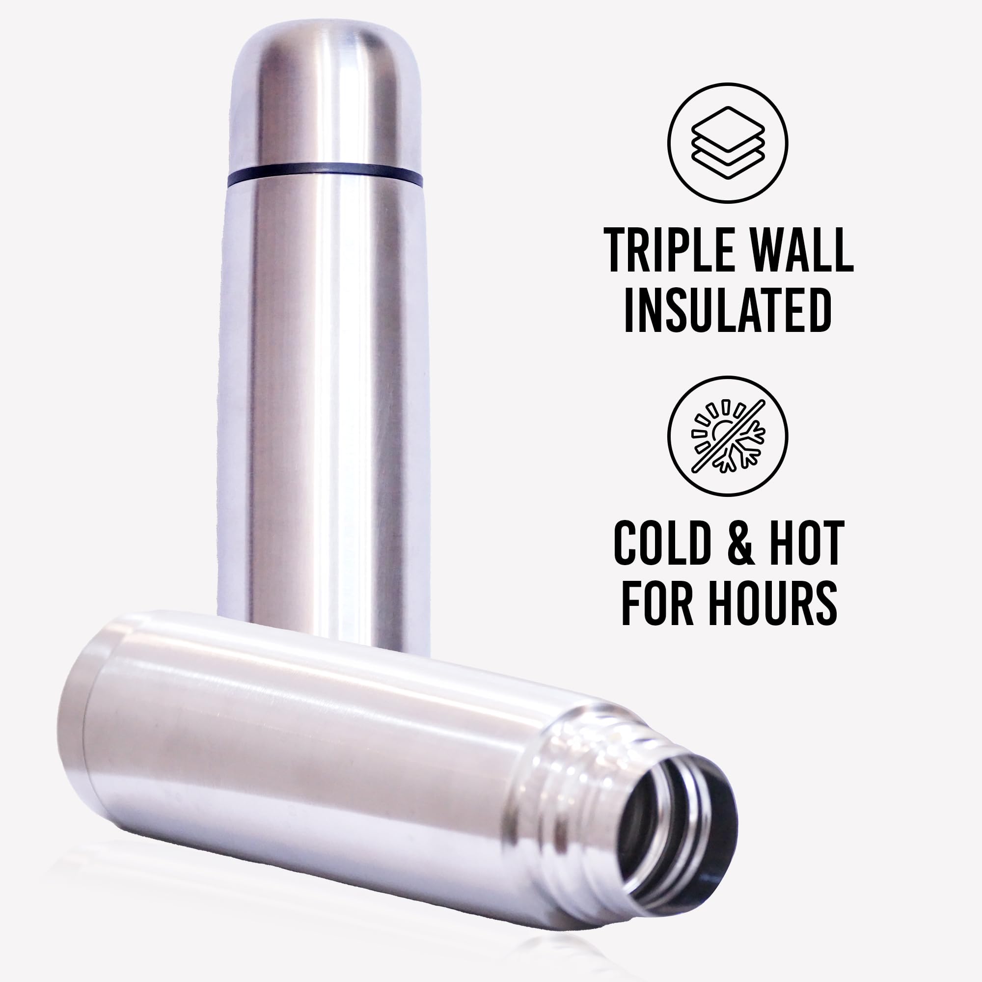 Fijoo wide mouth filled with ice showing easy filling and cleaning benefit