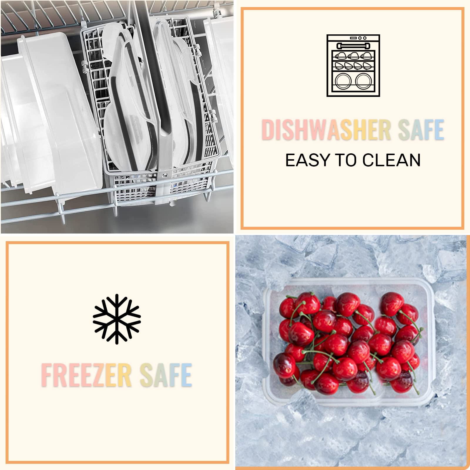 FILTA stacked containers in fridge maximizing shelf space and visibility