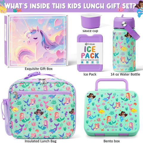 Fimibuke bento open showing three compartments for neat meal portions