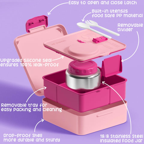 Fimibuke divider and compartments closeup showing portion control flexibility