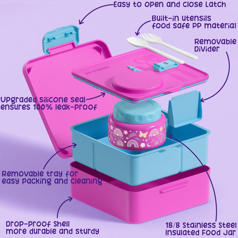 Fimibuke removable divider showing 3 and 4 compartment customization for portions