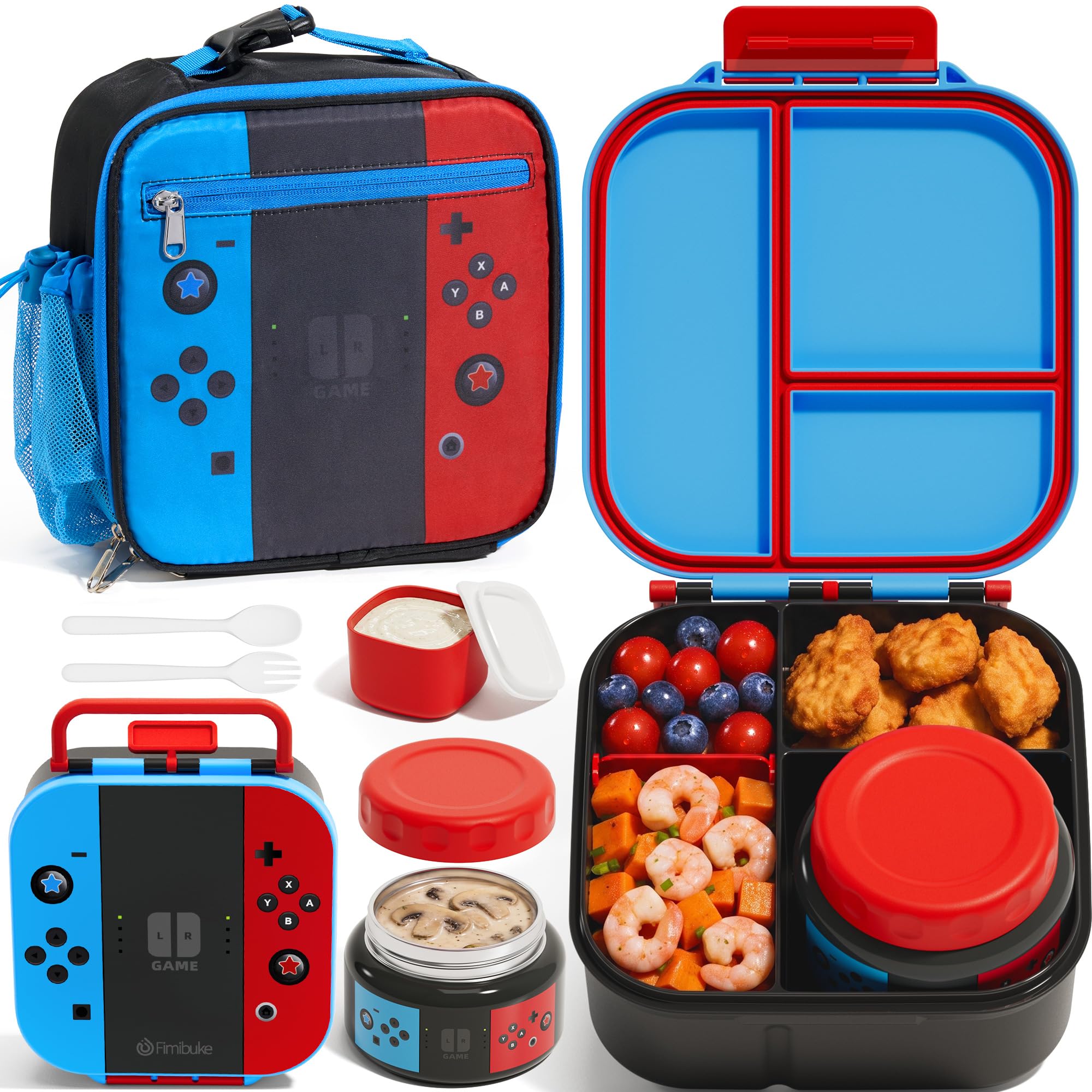 Fimibuke front packaging showing full lunch set and benefits