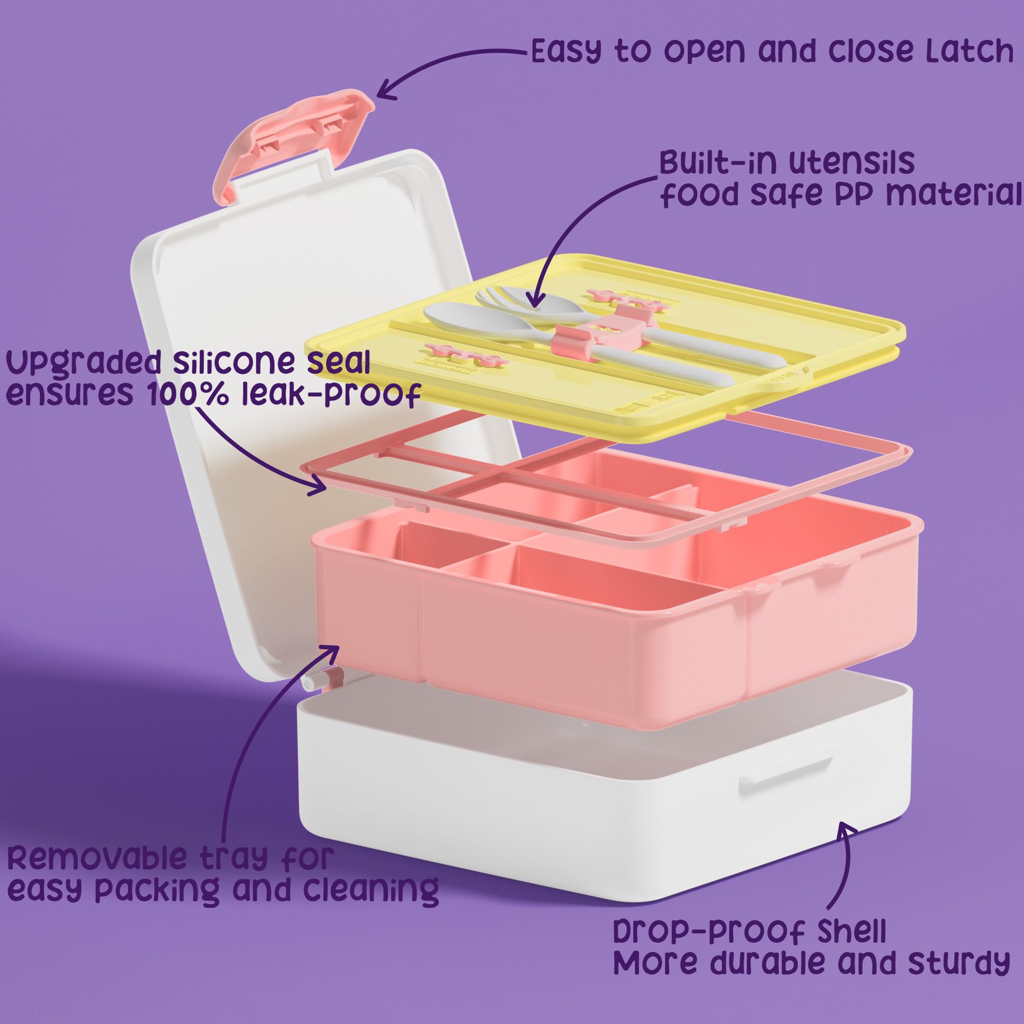 Fimibuke insulated lunch bag exterior showcasing waterproof fabric and easy-clean benefit