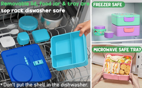 Fimibuke patterned outer shell in lifestyle scene making lunch exciting for kids