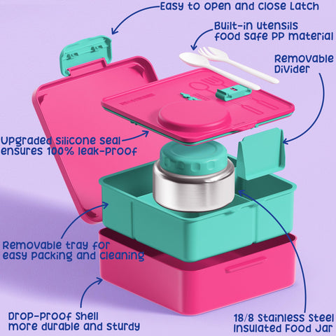 Fimibuke insulated thermo jar close-up showing temperature protection