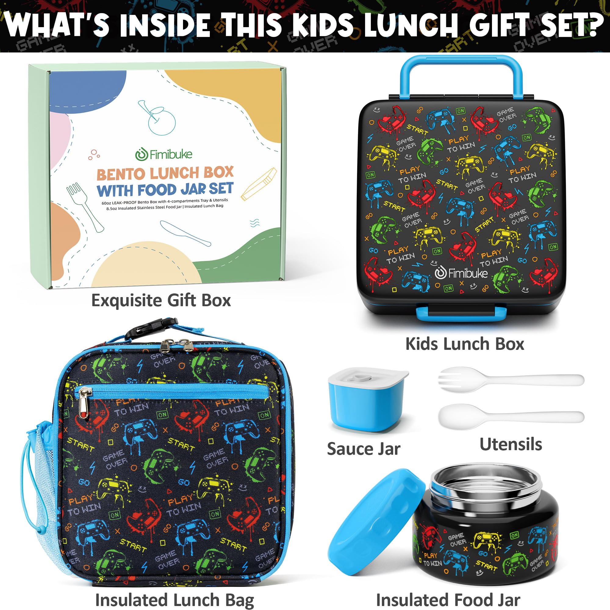 Fimibuke utensil and sauce cup compartment showing tidy storage and spill control