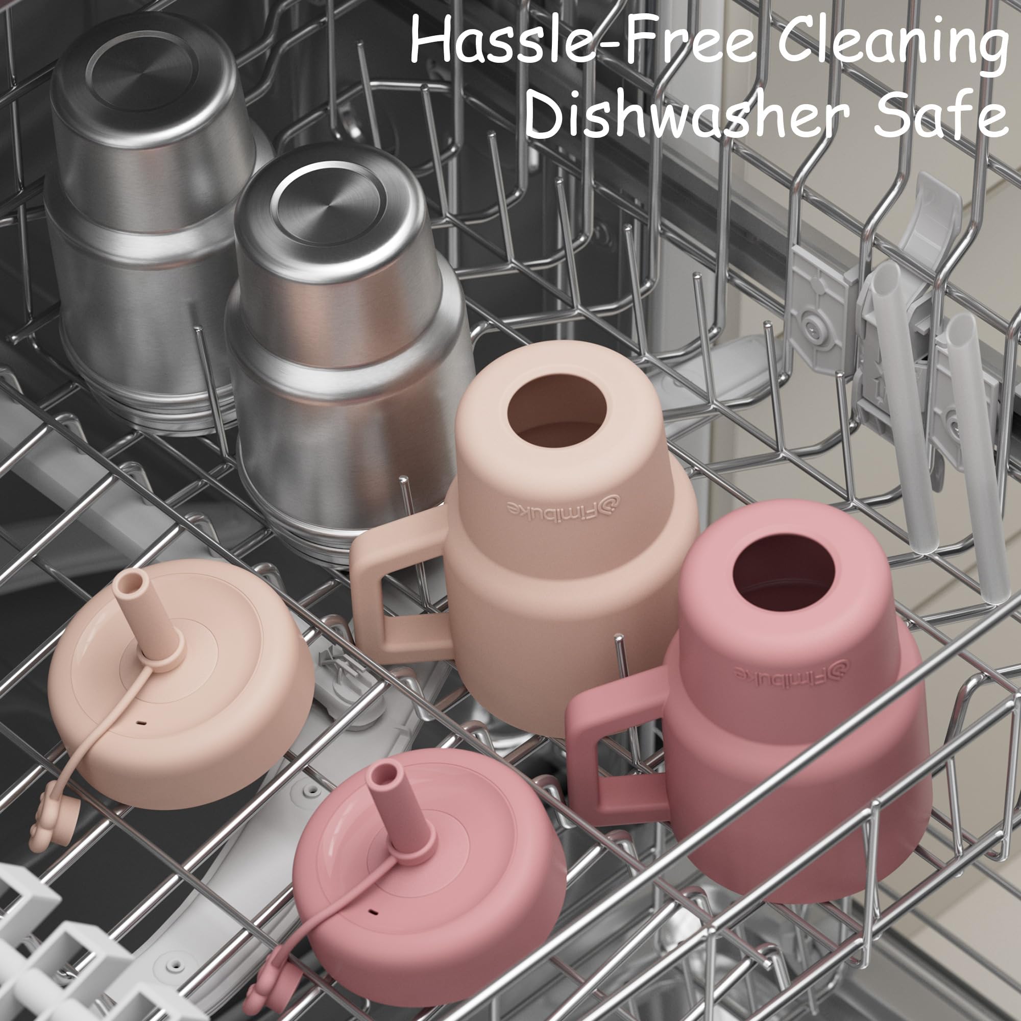 Fimibuke removable parts in dishwasher showing easy cleaning benefit