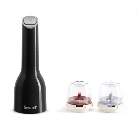 FinaMill Everyday Pod filled with coarse salt demonstrating clean, mess-free refilling