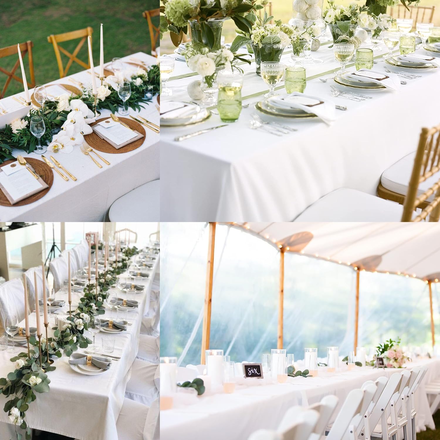 FINDYOU tablecloth in wedding setting creating elegant tablescape